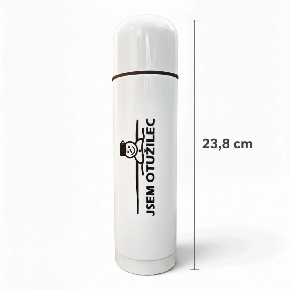 Termoska 0,5l černá "Jsem otužilec"