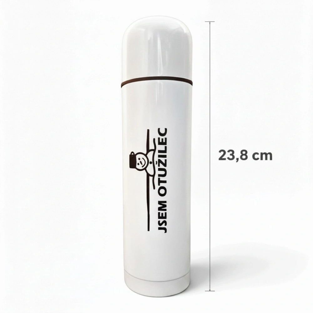 Termoska 0,5l růžová "Jsem otužilec"